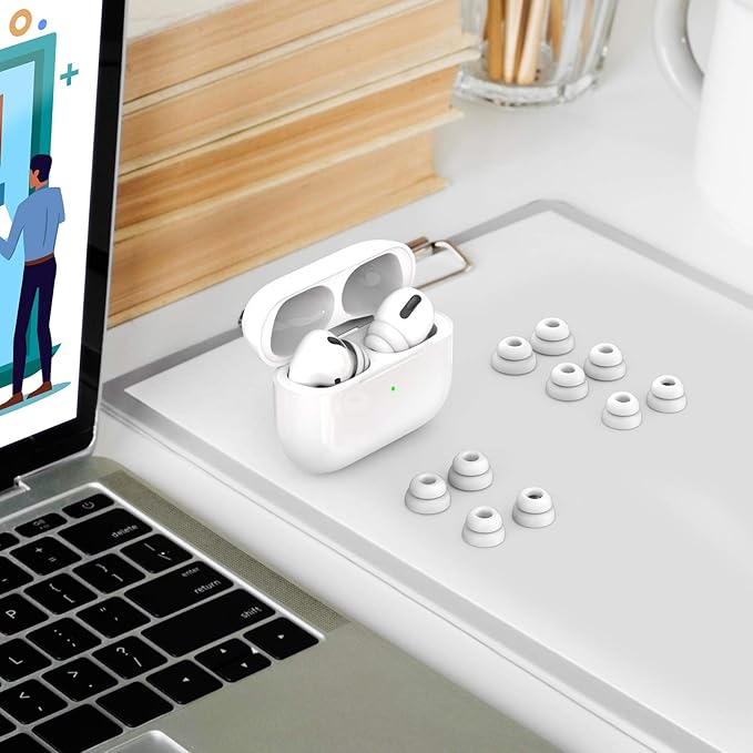 Delidigi for 6 Pairs AirPods Pro 2nd/1st Generation Replacement Ear Tips