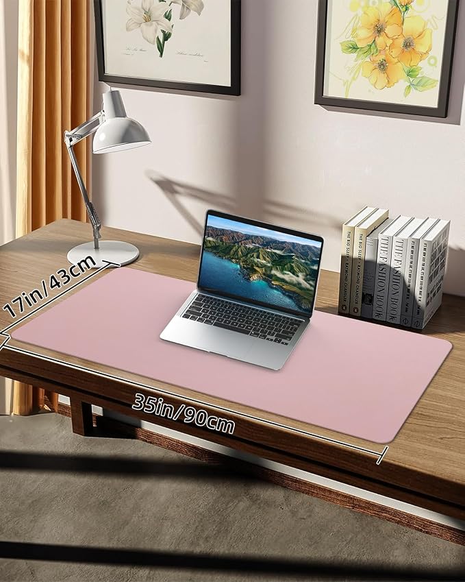 Non-Slip Desk mat, PULeather Desk Pad Protector, Office Desk Mat, Large Mouse