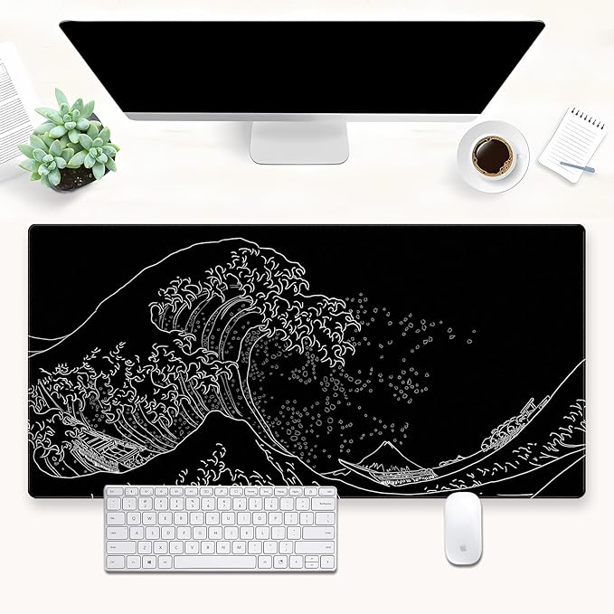 Japanese Great Wave Off Kanagawa Gaming Mouse Pad