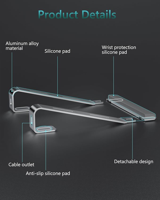 Aluminum Laptop Stand, Notebook Stand