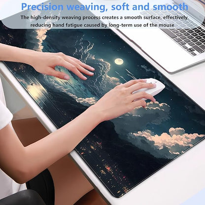 Anime Aesthetics Desk Mat Cloud Mouse Pad Gaming MousePad XXL Computer Mat Full