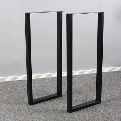 MBQQ Rustic Decor Rectangle Table Legs, 35" H x 15" W, Heavy Duty Metal, Dining & Desk, Industrial Modern, DIY Bench Legs