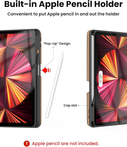 Leather Keyboard Case for iPad Air 5th 4th Generation 10.9 inch Pro 11
