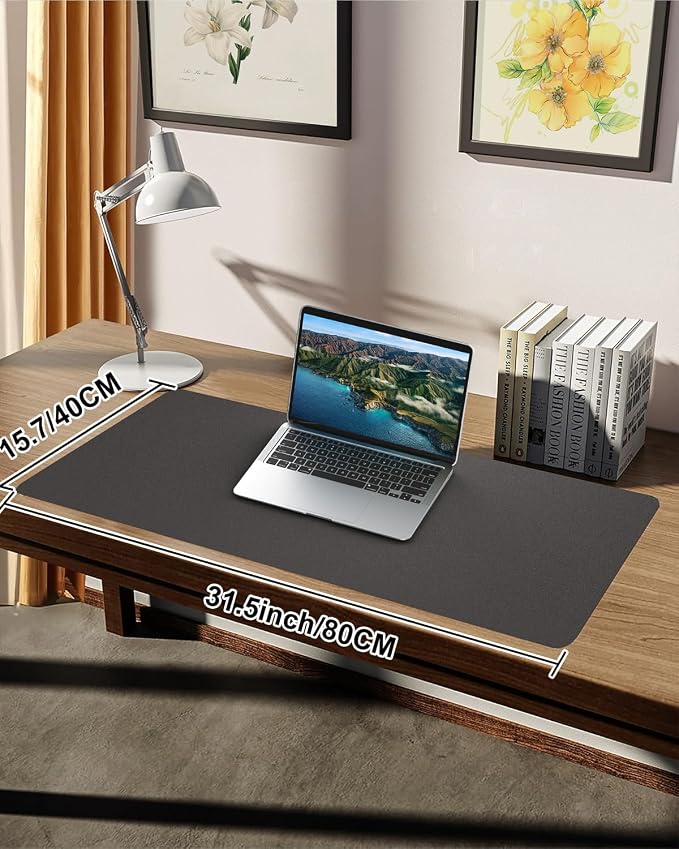 Small Desk Mat, Leather Desk Pad Protector, Desk Mouse pad, Office Desk mat