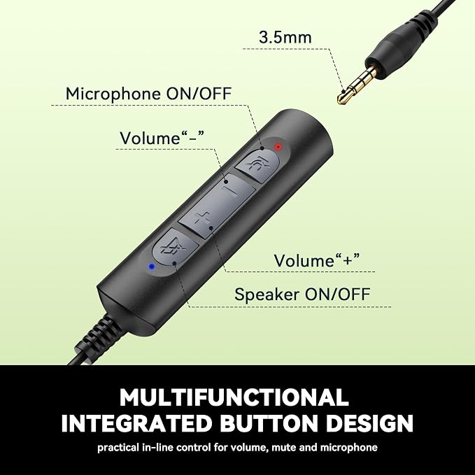 Wantek USB & 3.5mm Headset