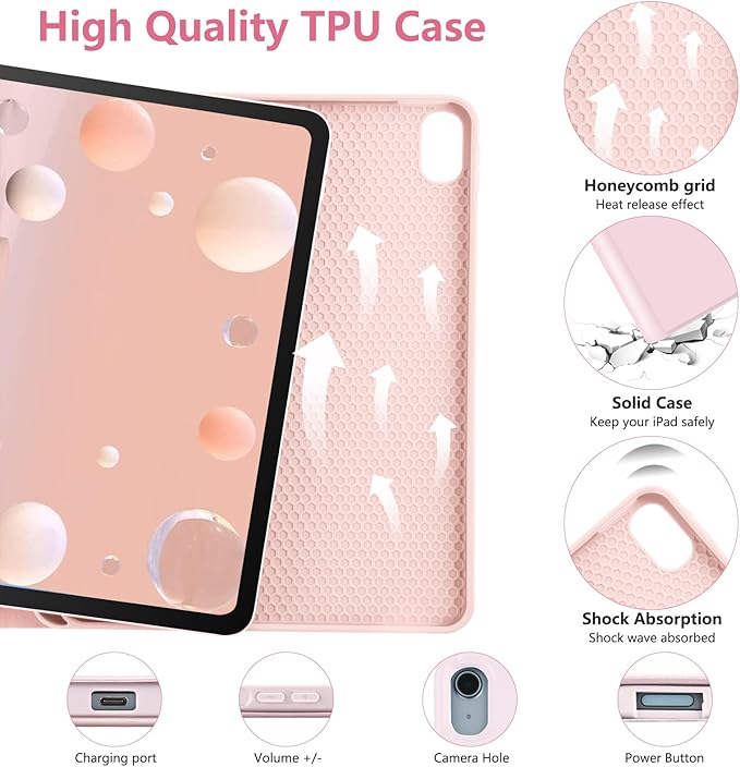 Keyboard Case for iPad Air 11-inch M3/M2/Air 5th/ 4th Generation- Detachable