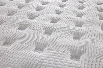 Ottomanson Twin 12” Eurotop Hybrid Mattress - Premium Quilted Cover - Made in USA - Medium-Firm Support - Individually Pocketed Coils & CertiPUR-US Foam - Fiberglass-Free - Bed in a Box