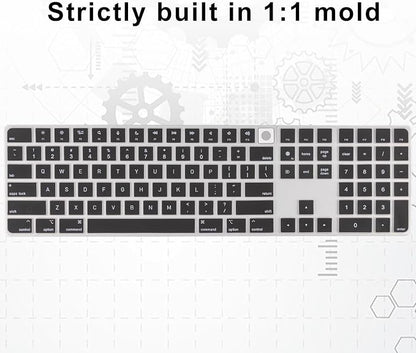 Allinside Black Keyboard Cover for Mac Magic Keyboard