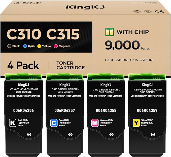C310 C315 Toner Cartridge Set 4-Pack