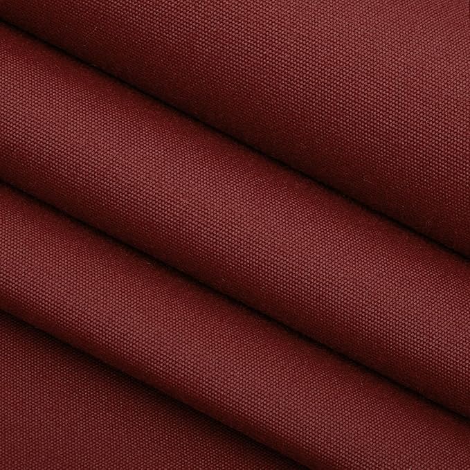 RSH DECOR: Sunbrella Square Throw Pillows Set of 2 | 20" x 20" | Water and Fade-Resistant Performance Fabric | Outdoor Pillow Covers with Down-Alternative Inserts | Canvas Burgundy