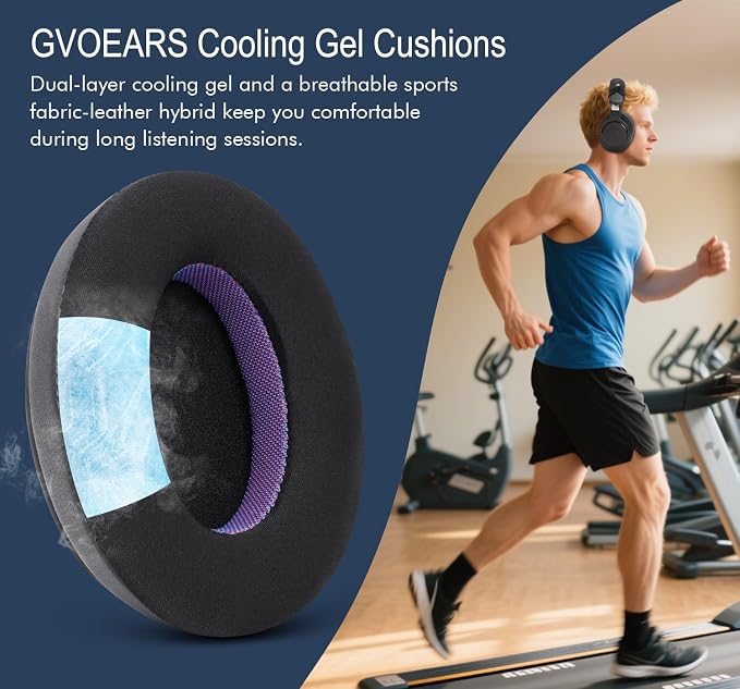 Ice Silk Fabric Replacement Earpads Cushions