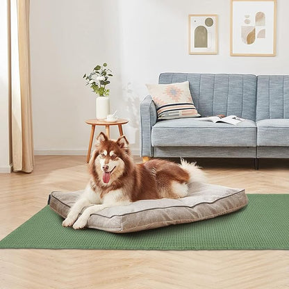 ZALL Waffle Bath Mat,Super Absorbent Non Slip Bathroom Rug,Sage Green 24X72inch,Machine Washable Ultra Soft Floor Mats