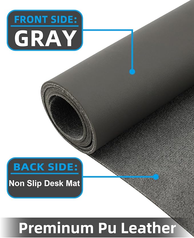 Small Desk Mat, Leather Desk Pad Protector, Desk Mouse pad, Office Desk mat