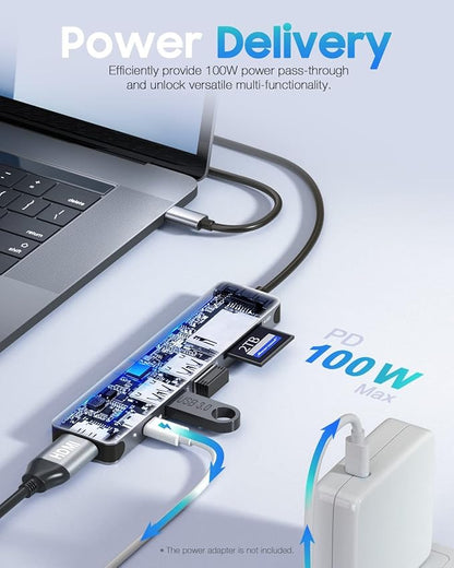 Hiearcool USB C Hub, USB-C Multi-Port Adapter