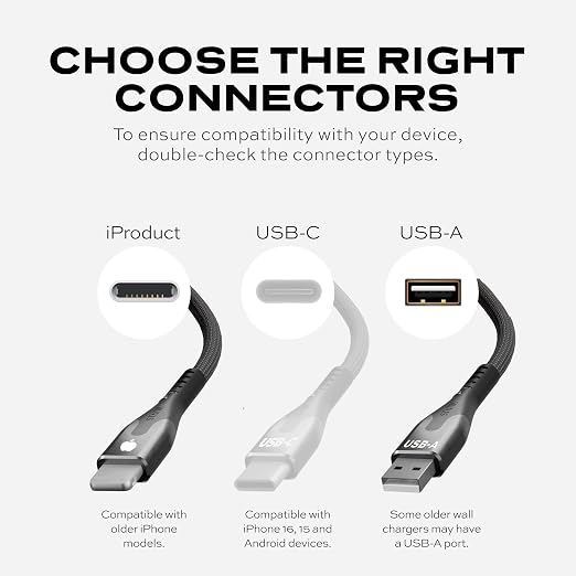 Statik MagStack USB A to iPhone Cable MFi Certified, Clutter-Free Magnetic