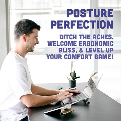 Steepy Portable Laptop Stand for Desk – Adjustable Height, & Portable Laptop