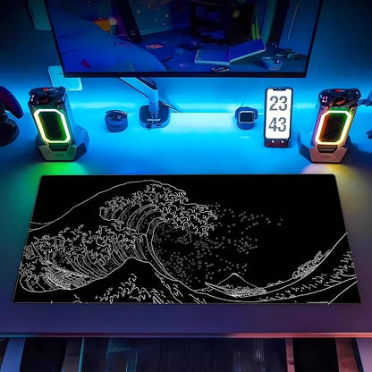 Japanese Great Wave Off Kanagawa Gaming Mouse Pad
