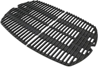 Votenli C764D(2-Pack) 17 x 12.7 inches Cast Iron Cooking Grid Grates for Weber 7644 Q100 series, Q140, Q1000 series Q1200 50060301 386000 50060001 51010001 51060001 51070001 51080001 51190001 51200001