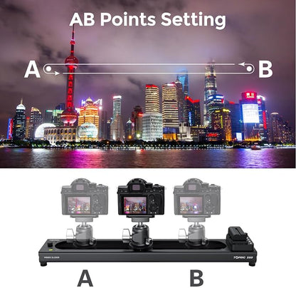 Accsoon Toprig S60 Motorized Camera Slider App Wireless Control Carbon Fiber