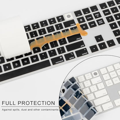 Allinside Black Keyboard Cover for 2024 Mac Magic Keyboard