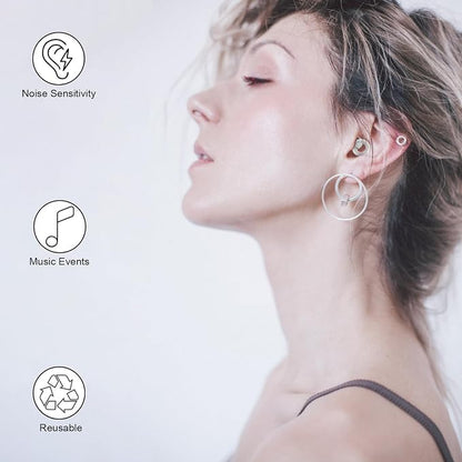 Ear Plugs for Noise Cancelling Ear Protection EarPlugs for Sleep, 8 Size Eartips
