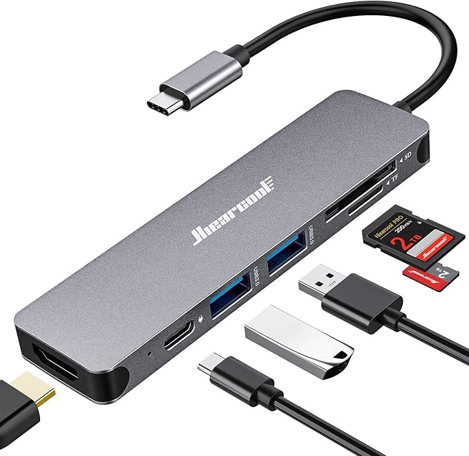 Hiearcool USB C Hub, USB-C Multi-Port Adapter