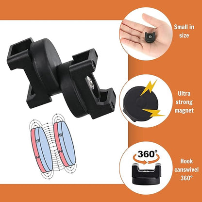 15Pcs Magnetic Cable Clips Zip Tie Mount Base, Cable Ties Holder, Electrical