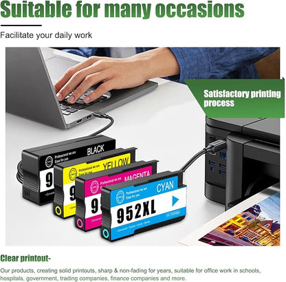 952XL High Yield Ink Cartridges Combo Pack Replacement