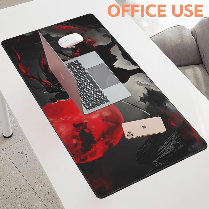 Mouse Pad Large Anime Samurai Non-Slip Gaming Desk Mat