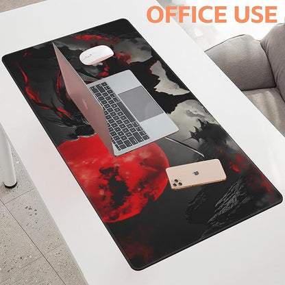 Mouse Pad Large Anime Samurai Non-Slip Gaming Desk Mat