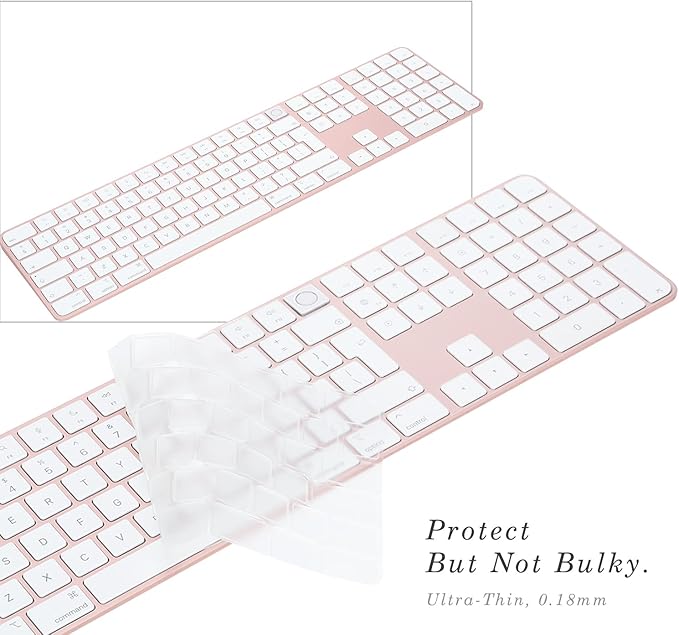 Keyboard Cover for iMac Magic Keyboard Ultra Thin Clear Protector Skin