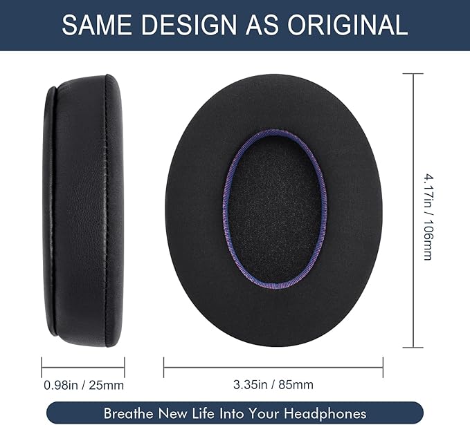 Ice Silk Fabric Replacement Earpads Cushions