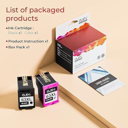 ejet 63XL Ink Cartridge Combo Pack Replacement
