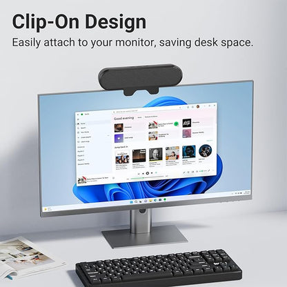 INGA Computer Speakers for Desktop PC, USB Monitor Speaker Bar