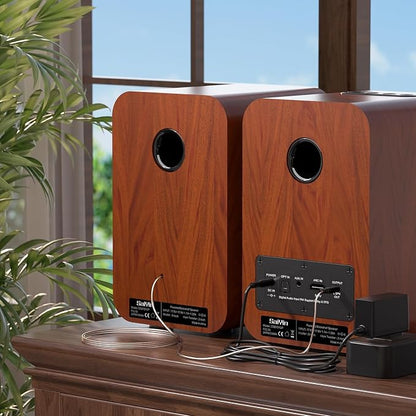 Saiyin Bluetooth Bookshelf Speakers