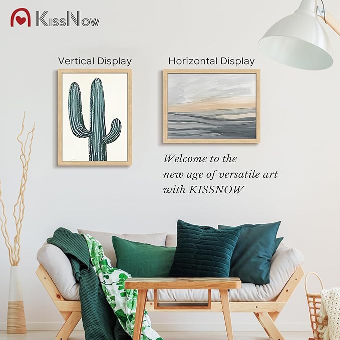 18x24 Poster Frame set of 4, Natural Oak Wood Picture Frame, Wall Hanging