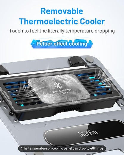 Laptop Cooling Stand with Detachable Thermoelectric Cooler, Adjustable Height &