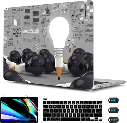 CISSOOK Creative Bulb Case for MacBook Pro 13 Inch 2025-2020 Release A2338