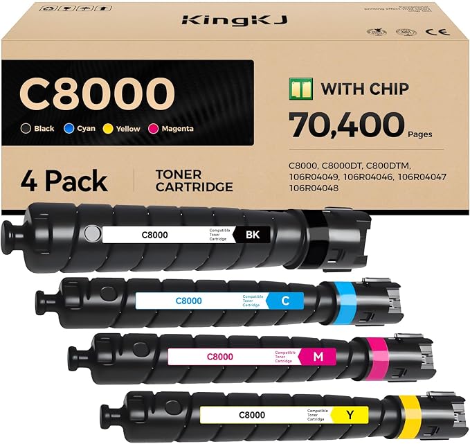VersaLink C8000 High Capacity Toner Cartridge Set 4-Pack Replacement