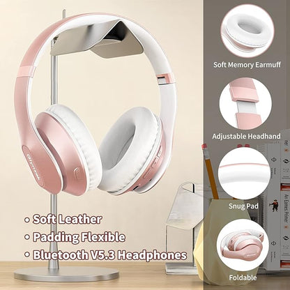 Wireless Bluetooth Headphones Over Ear 65H Playtime HiFi Stereo Headset