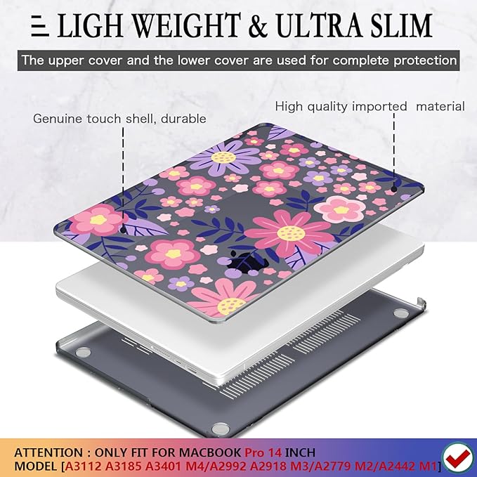 CISSOOK Compatible with MacBook Pro 14 inch 2025 2024-2021 Release M4 M3 M2 M1