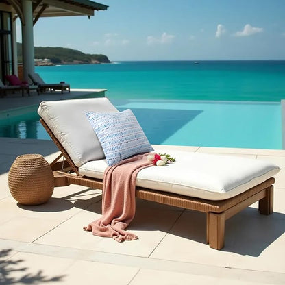Pack of 2 18x18 Outdoor Pillows, Waterproof Throw Pillows with Inserts, Decorative Patio Pillows for Garden, Couch, Furniture, Sofa, Bed, Living Room(Pebble Blue)