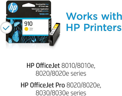 HP 910 Yellow Ink Cartridge | Works