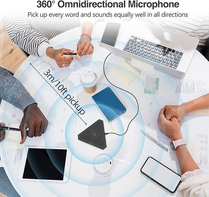 CMTECK Conference USB Microphone, Mute Button, Omnidirectional Condenser