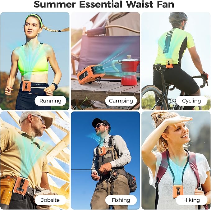 COMLIFE Portable Mini Waist Fan