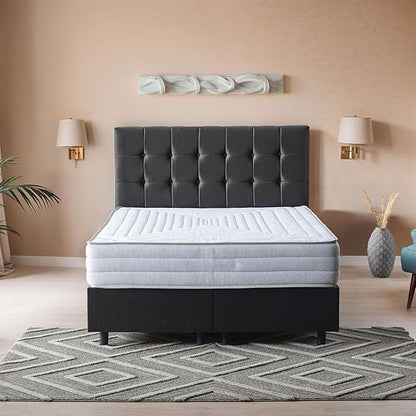 Ottomanson Twin XL 11" Safari Firm Hybrid Mattress - Made in USA - Unyielding Support & Durability - Individually Pocketed Coils & CertiPUR-US Foam - Fiberglass-Free - Bed in a Box