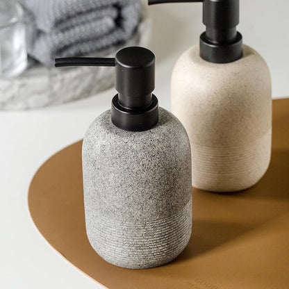 GalDal Soap Dispenser Grey,Hand Soap Lotion Dispenser for Bathroom Countertop,Soap Dispenser for Kitchen.
