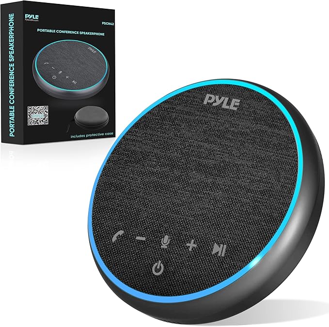 Pyle Portable Conference Speakerphone, 10m Omnidirectional Microphone Coverage