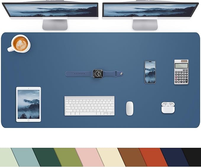 Desk mat Large, Leather Desk Pad Protector, Office Desk Mat, Mouse Pad
