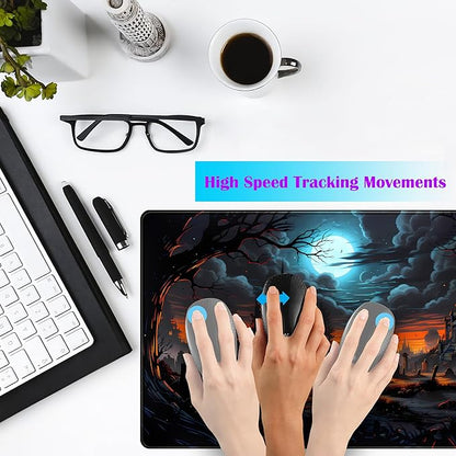 Dark Fantasy Castle Desk Pad Extended Gaming Mouse Pad, XXL Large Computer